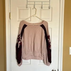 Free people knit long sleeve top
